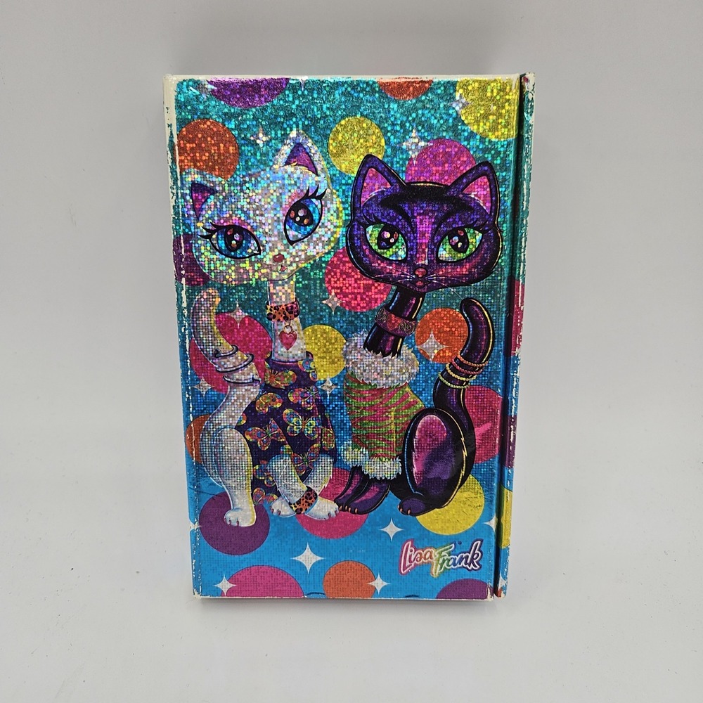 VTG Lisa Frank Roxy And Rollie Trifold Flip Out Planner 4 X 6 Holo Incomplete